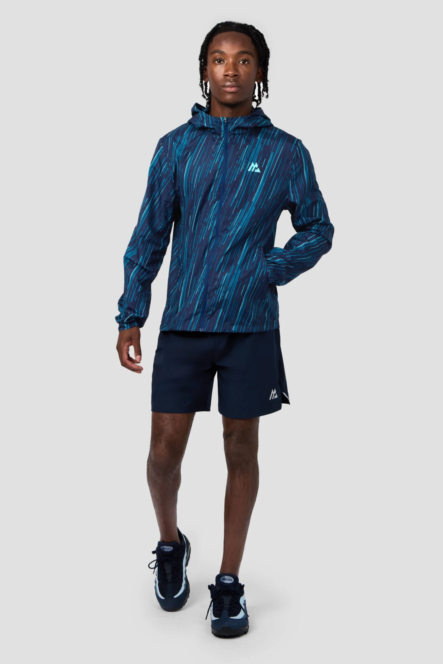 Vigour Print Windbreaker - Midnight Blue/Atlantic 5 Vigour Print Windbreaker - Midnight Blue/Atlantic - Image 3
