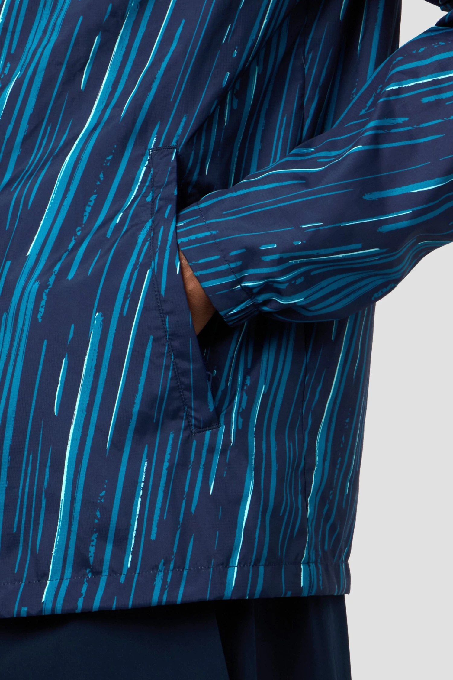 Vigour Print Windbreaker - Midnight Blue/Atlantic 8 Vigour Print Windbreaker - Midnight Blue/Atlantic - Image 6