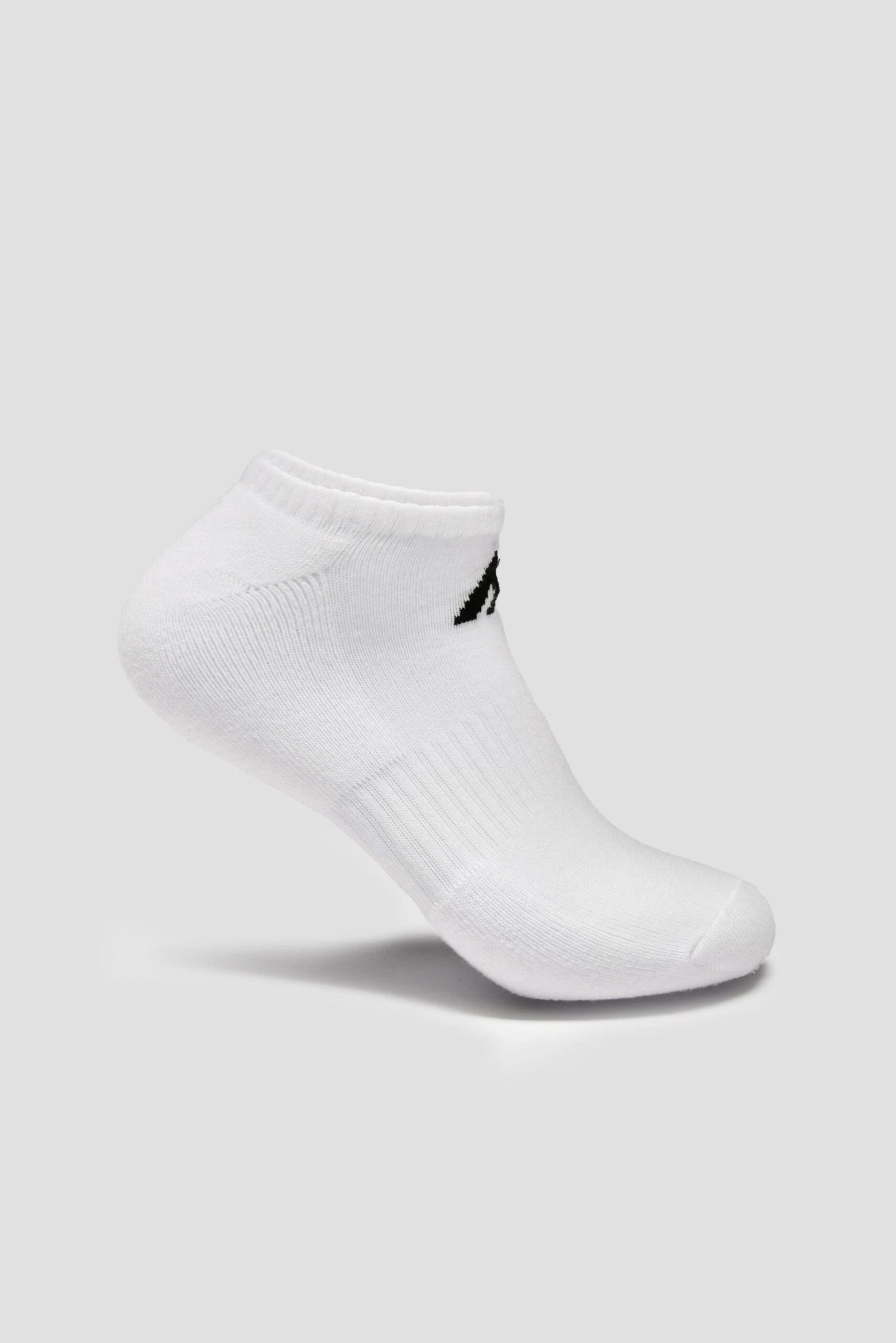 MTX No Show Socks 3 Pack - White/Black 3 MTX No Show Socks 3 Pack - White/Black