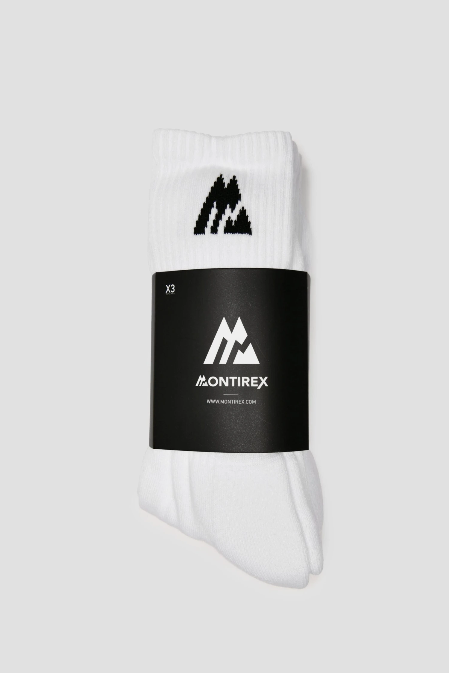 MTX Performance Socks 3 Pack - White/Black 4 MTX Performance Socks 3 Pack - White/Black - Image 2