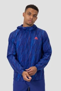 Vigour Print Windbreaker - Marine Blue/Maya Blue