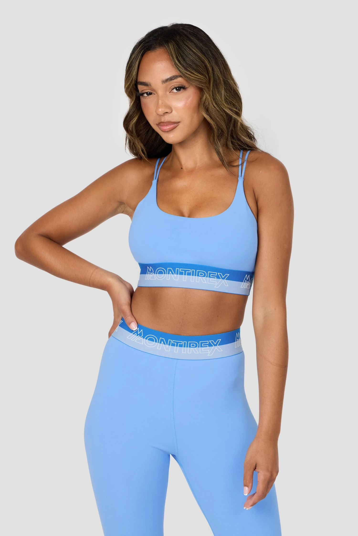 Icon Contrast 2.0 Bra - Powder Blue/Fira/Canal 3 Icon Contrast 2.0 Bra - Powder Blue/Fira/Canal