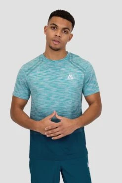 Vector Seamless T-Shirt - Aqua/Navy