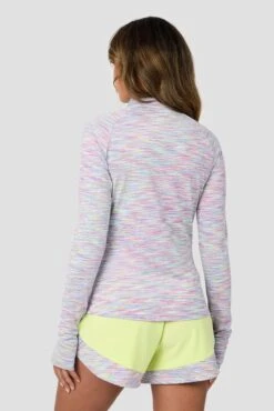 Women's Trail 1/4 Zip - Green/Pink/Multi -Sport Wear Daily Store ipxx74Vo0SRr6qCb6 k7gQC4HC2S5VytMNvVro9TMUA