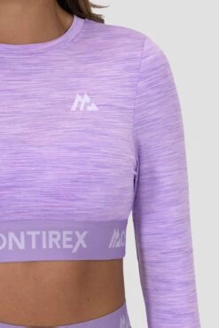 Women's Trail Long Sleeve Crop Top - Purple Multi -Sport Wear Daily Store mT9vGKUwEprWK hQWiz8opVq8FLEGSsfyAoJ6jkmJRM