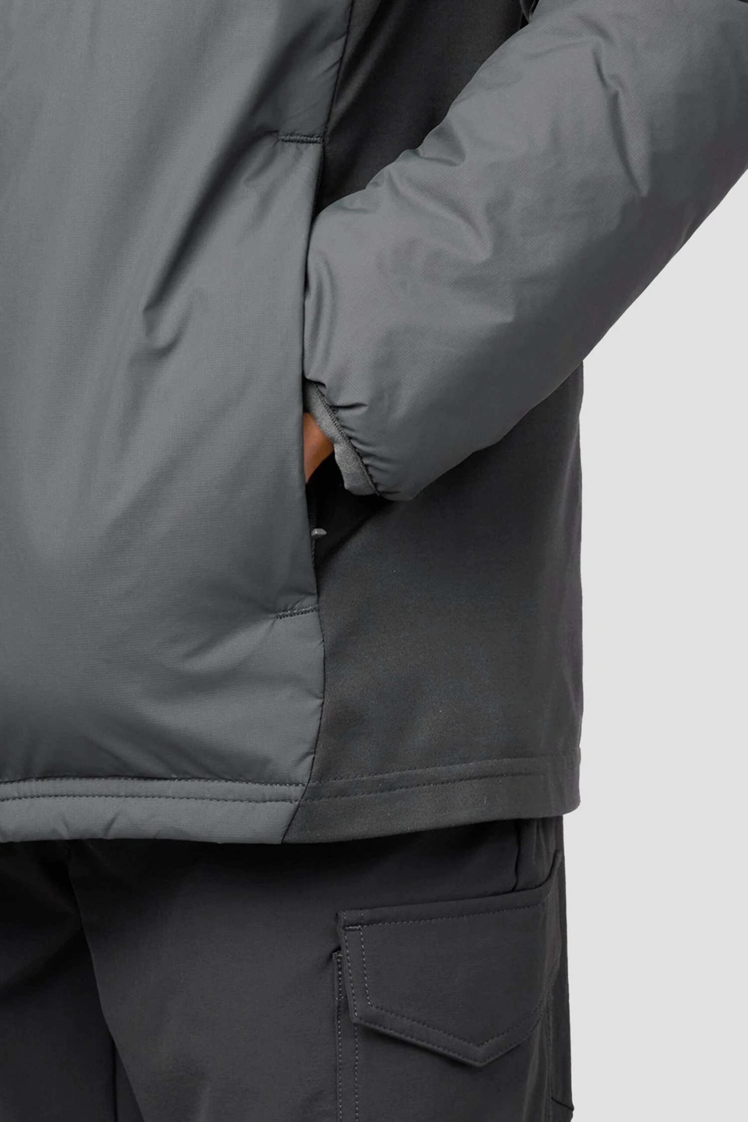 Boys Cache Jacket - Cement Grey/Asphalt 7 Boys Cache Jacket - Cement Grey/Asphalt - Image 5