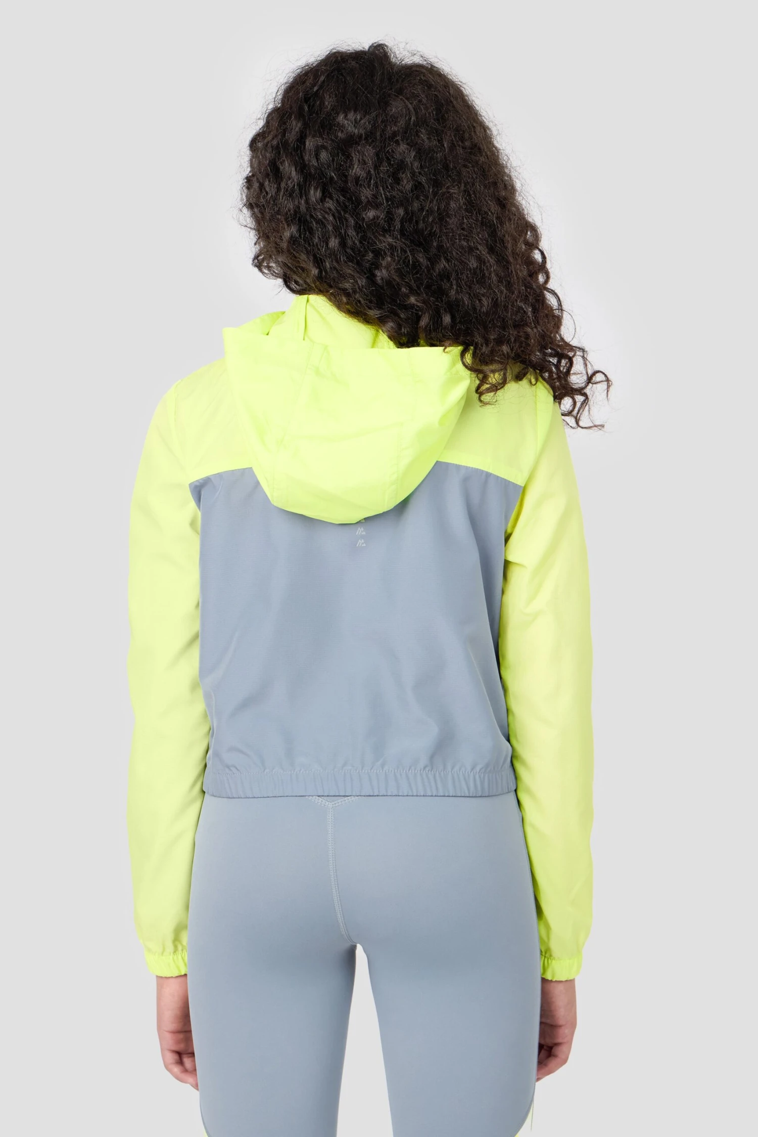Girls Pace 2.0 Windbreaker - Citrus/Cadet Grey 4 Girls Pace 2.0 Windbreaker - Citrus/Cadet Grey - Image 2