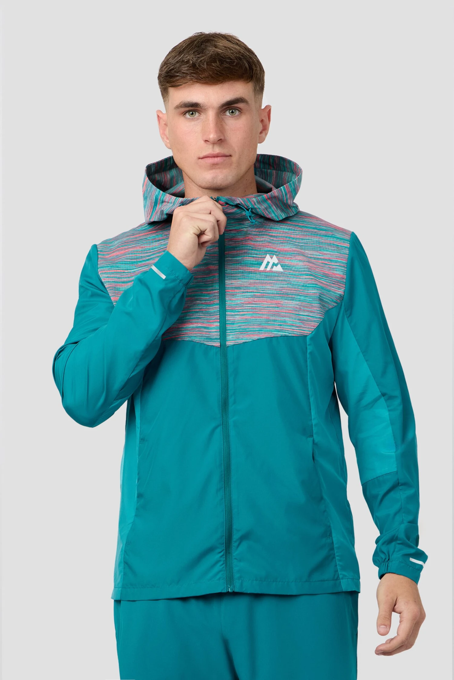 Trail Windbreaker - Teal/Pink 3 Trail Windbreaker - Teal/Pink