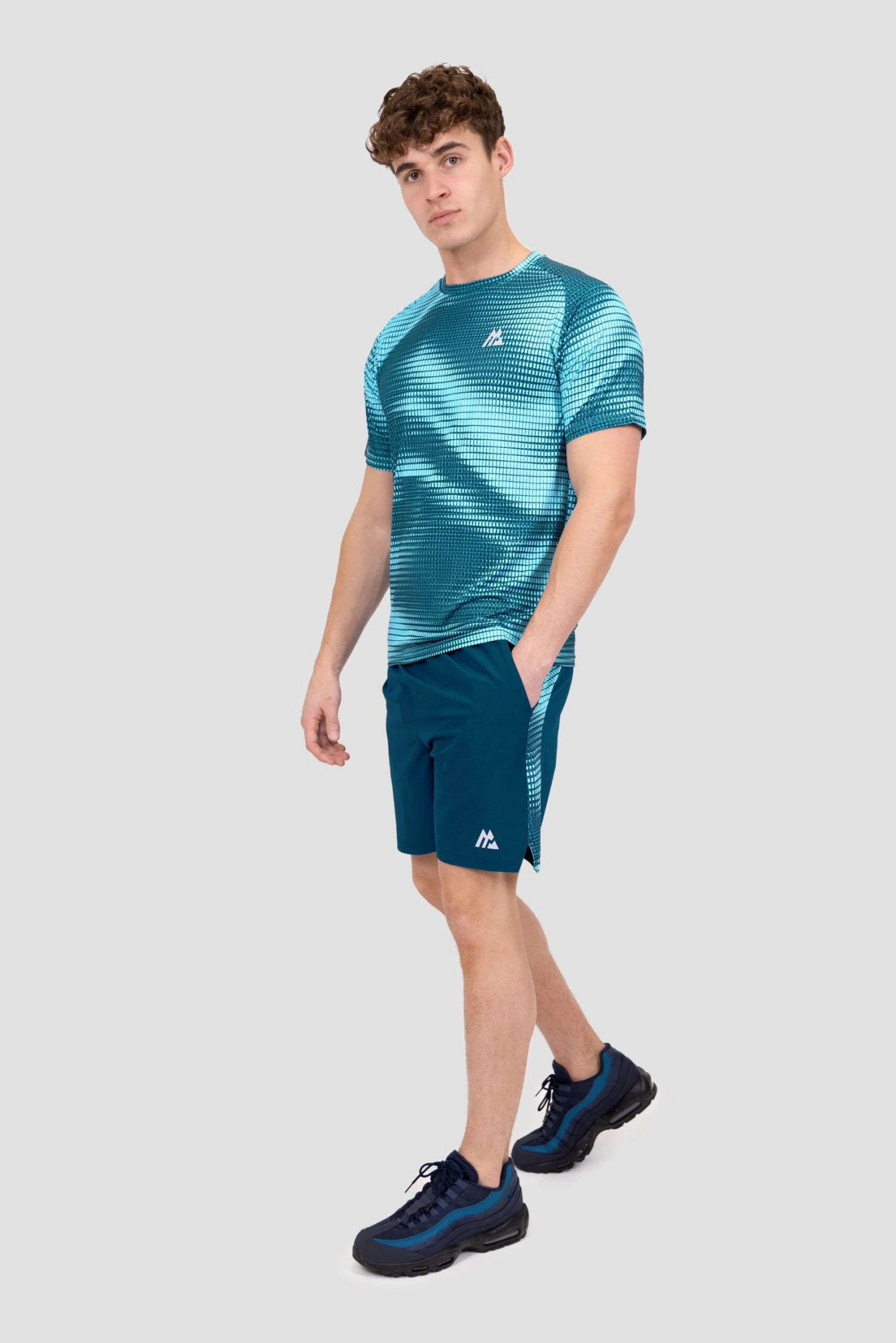 Peak Print Short - Abyssal/Neon Sky 7 Peak Print Short - Abyssal/Neon Sky - Image 5