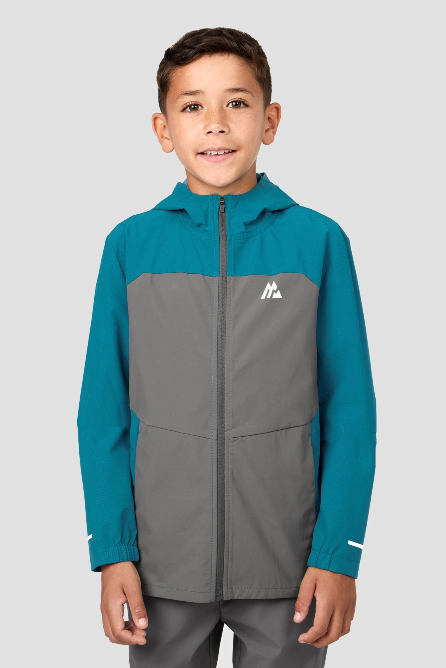 Boys Trek Tech Jacket - Duck Blue/Cement Grey 3 Boys Trek Tech Jacket - Duck Blue/Cement Grey